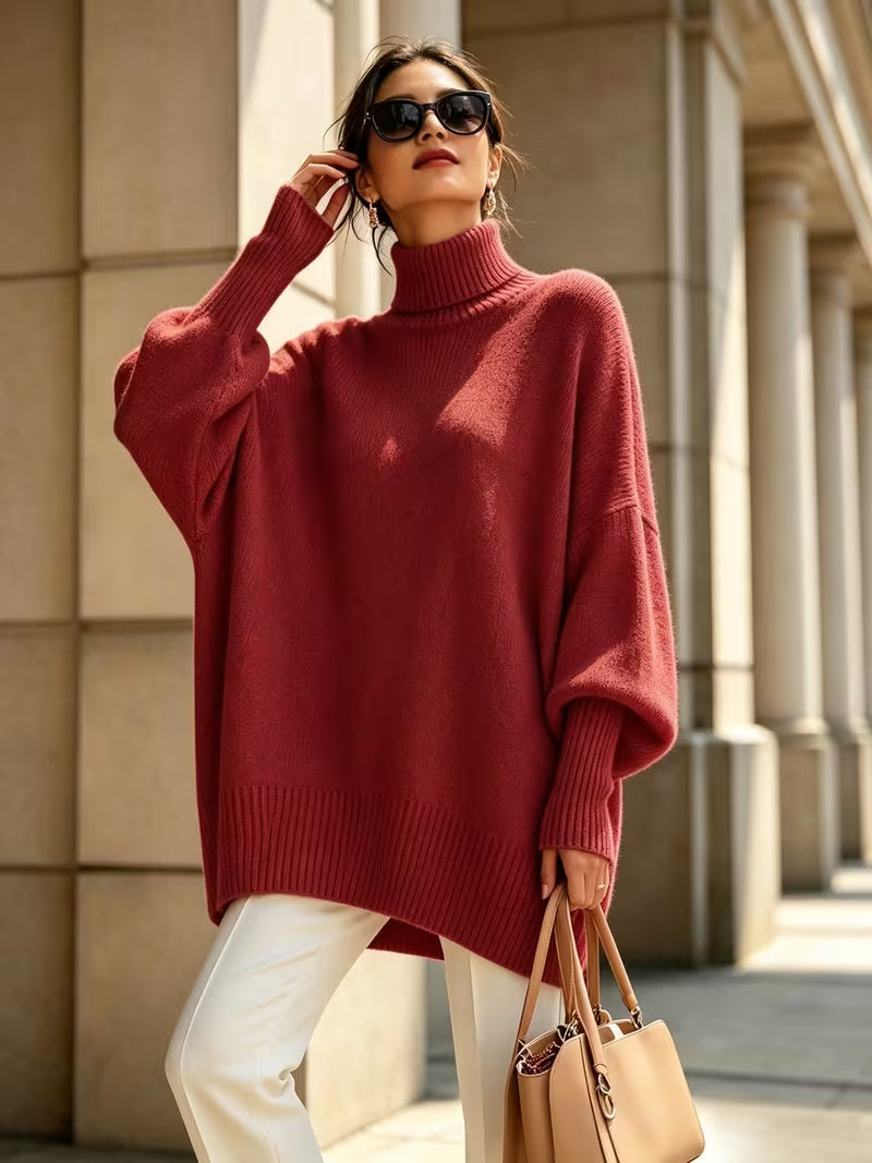 Marielle | High-Neck Batwing Sweater