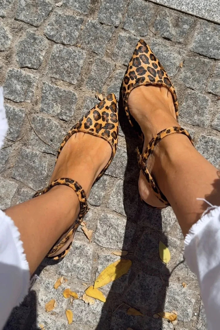 Maya™ | Pointed Buckle-Strap Flats