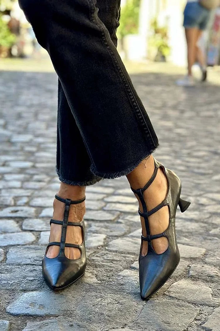 Karmela™ | Modern Elegance Multi-Strap Heels
