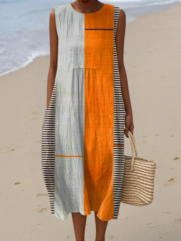 May™ Color Block Midi Dress