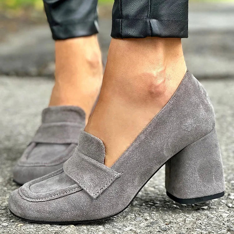 Madeline™ | Block Heel Loafers