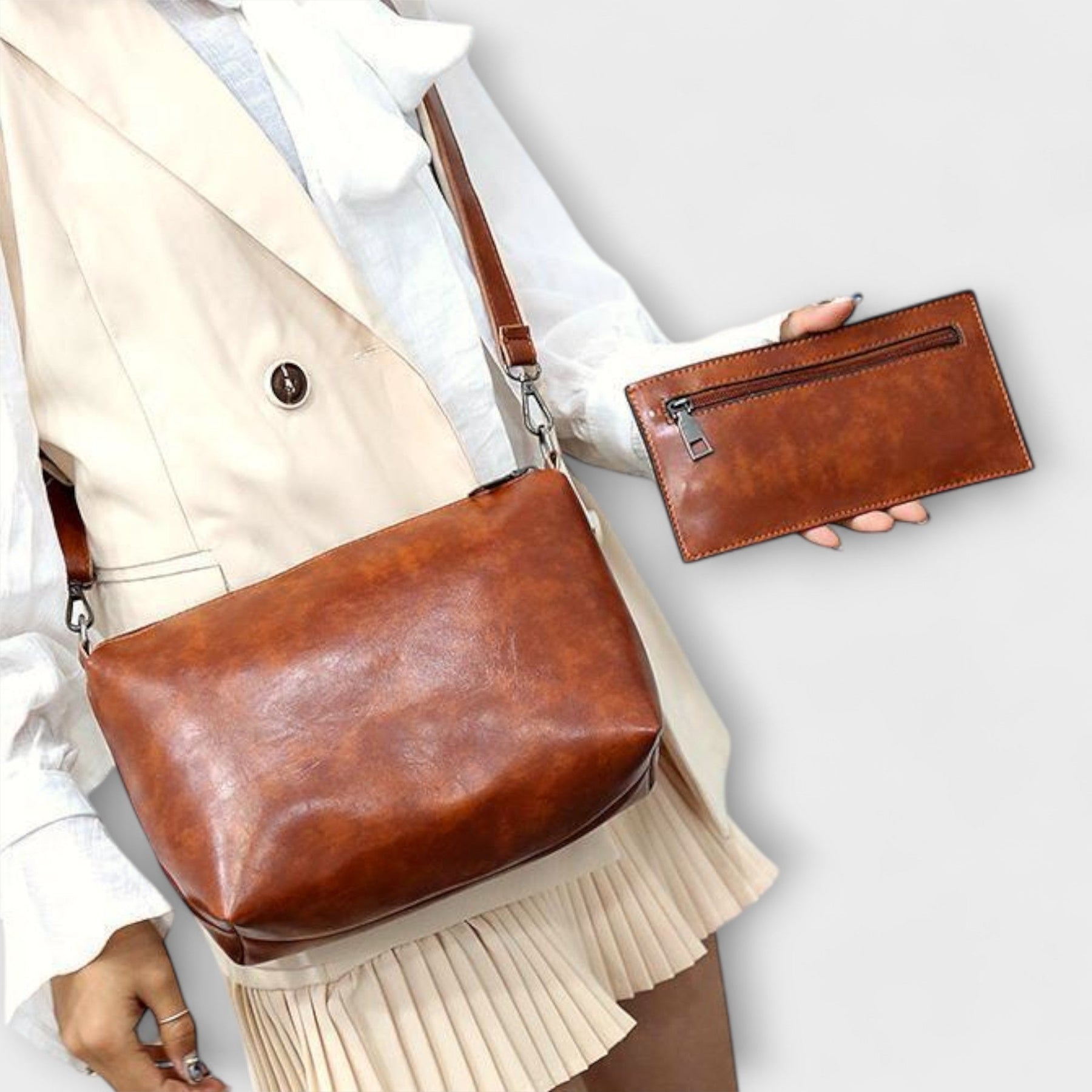 Leah - 4-Piece Vintage Bag Set
