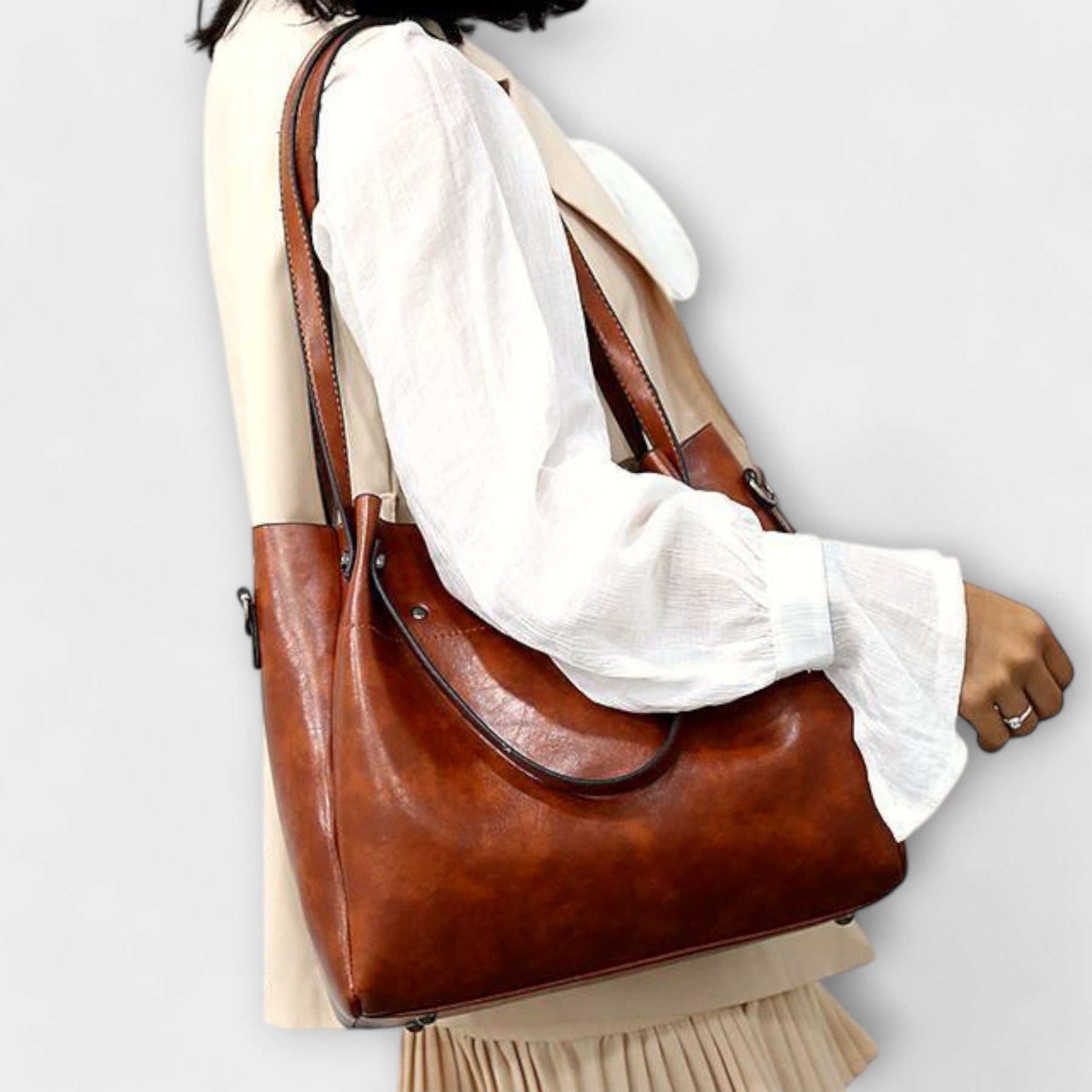 Leah - 4-Piece Vintage Bag Set