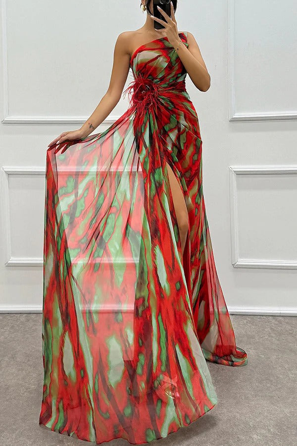 Sandra | Vibrant Draped Dress