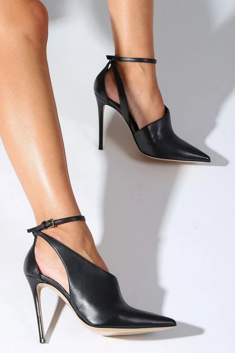 Kyra™ | Pointed Pumps with Ankle Strap