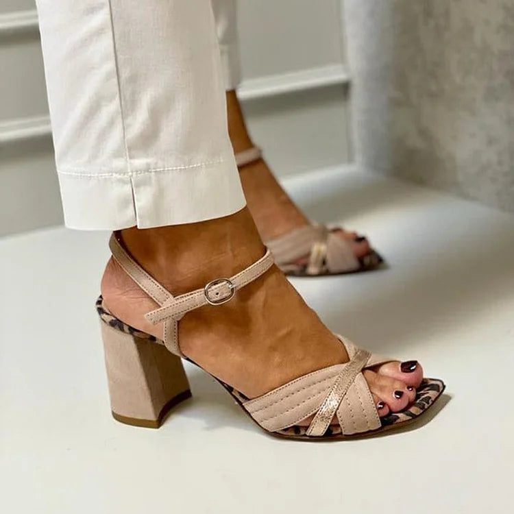 Avery™ | Cross-Band Heel Sandals