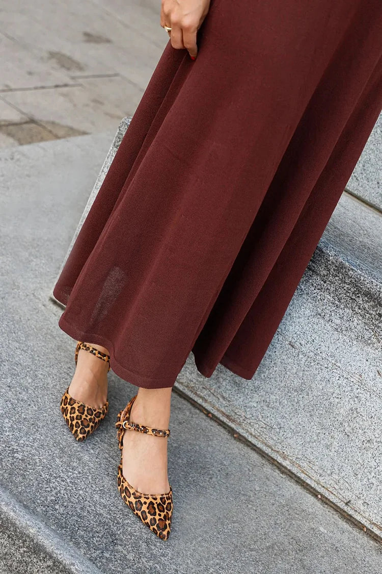 Maya™ | Pointed Buckle-Strap Flats
