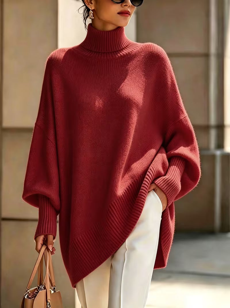 Marielle | High-Neck Batwing Sweater