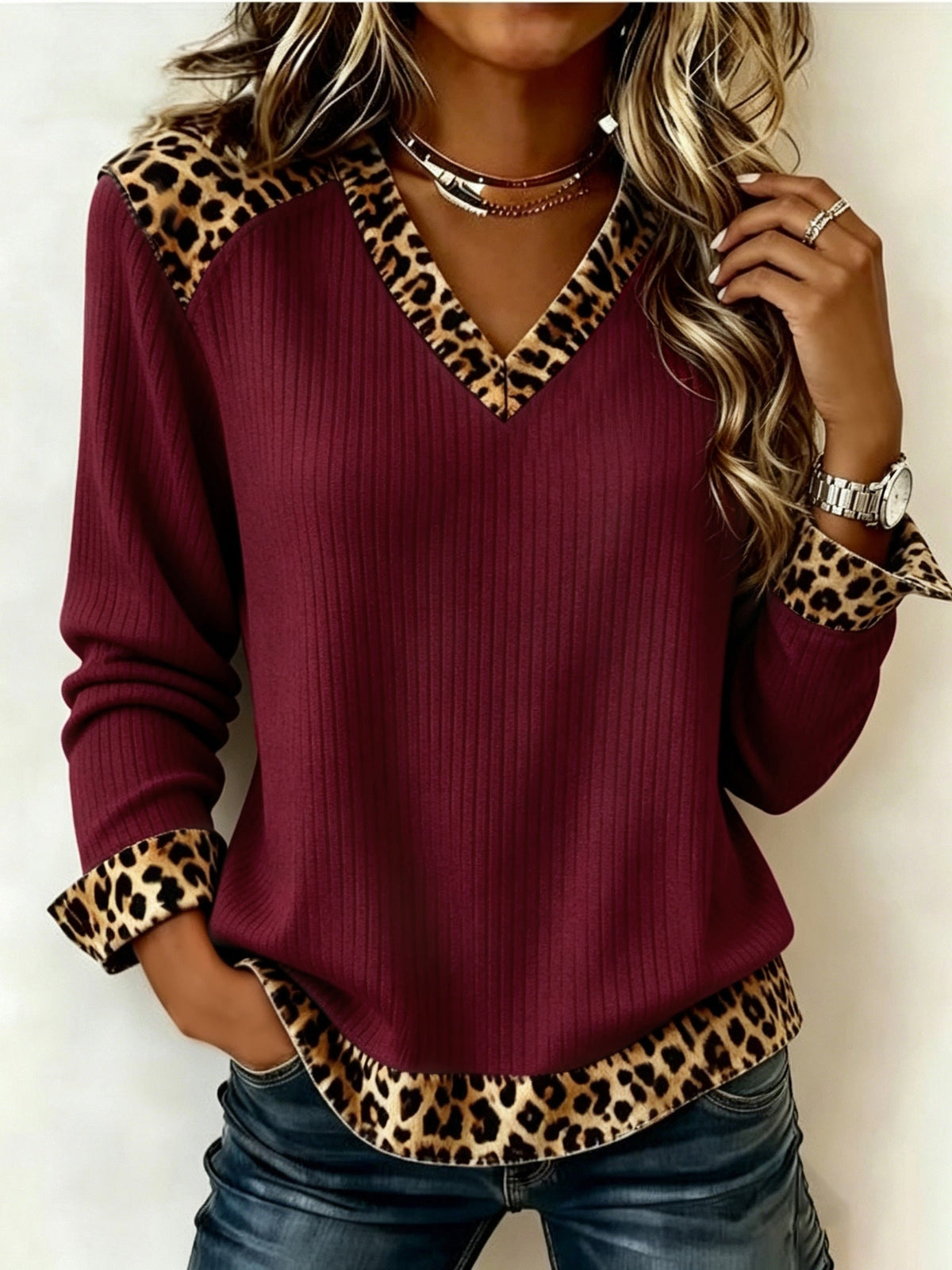 Lillian V-Neck Top