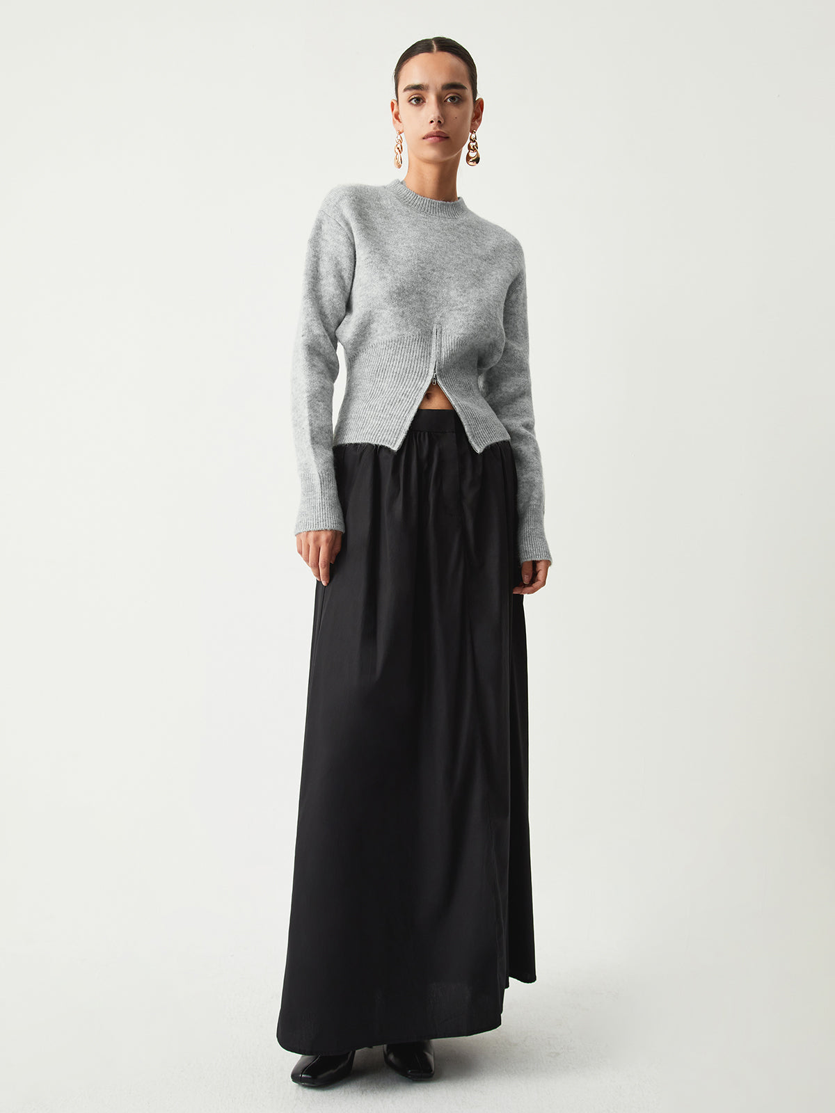 Half Zip Knit Sweater