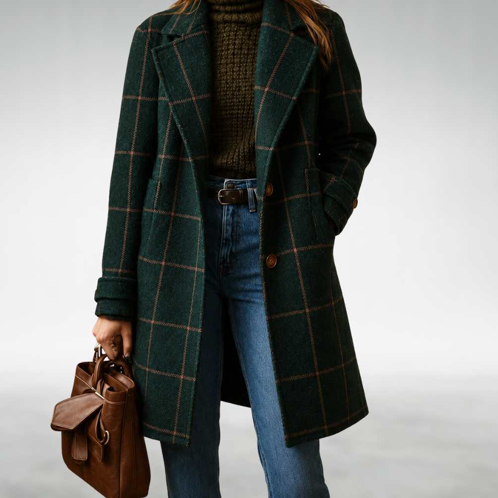 Lauren Classic Checkered Coat