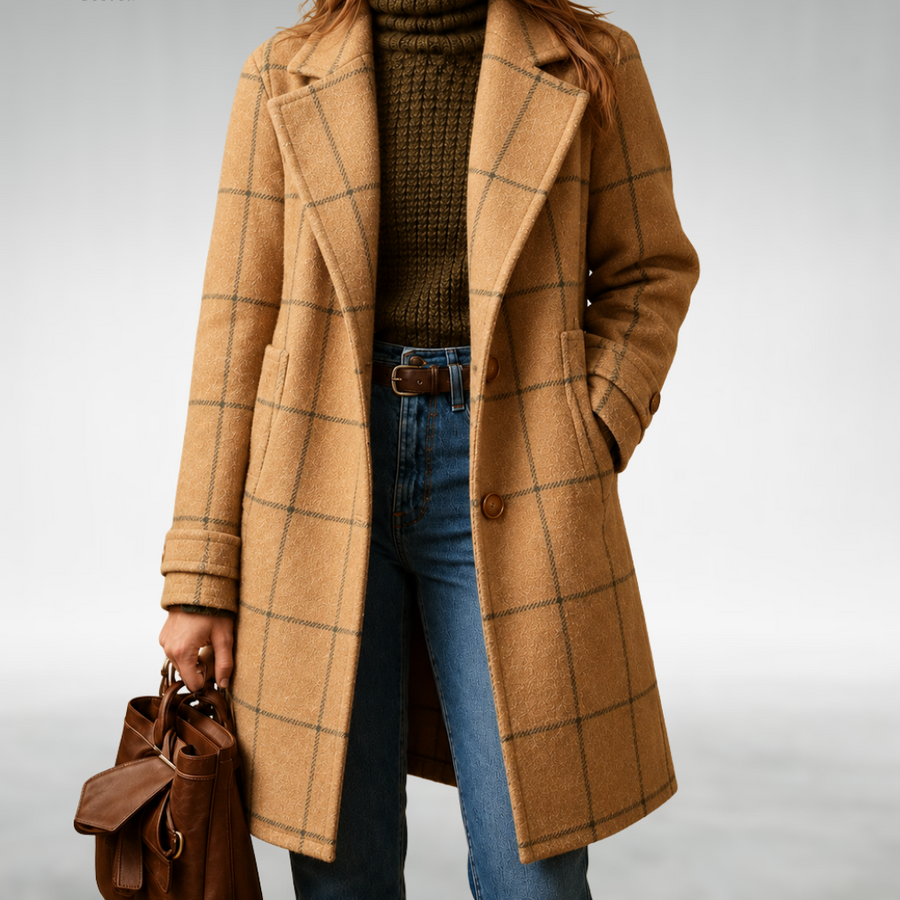 Lauren Classic Checkered Coat