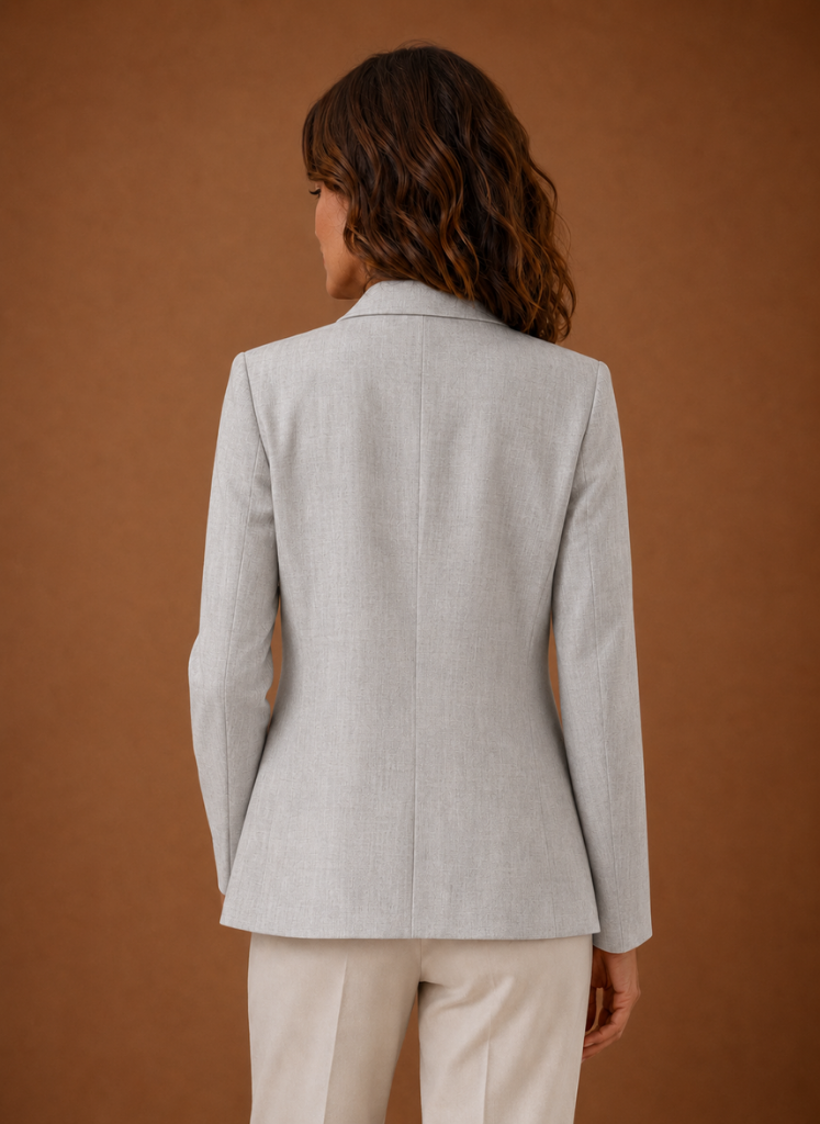 Women's Tailored Blazer - Single-Button Long-Sleeve Jacket