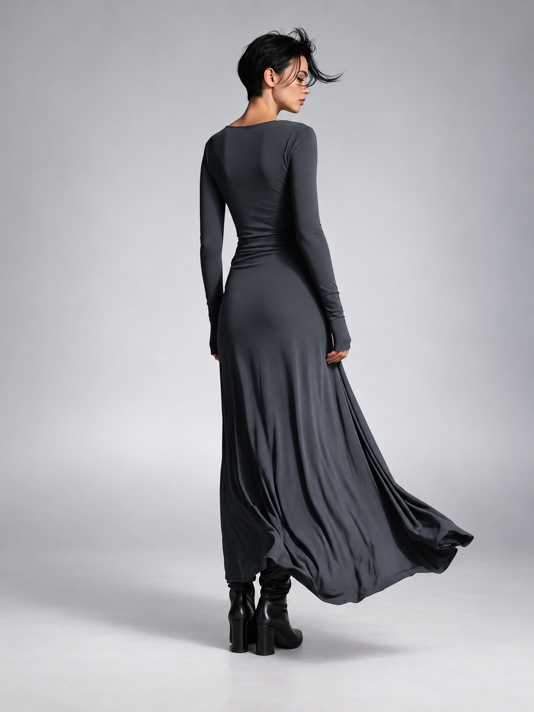 Yasmina | Side-Tie Maxi Dress