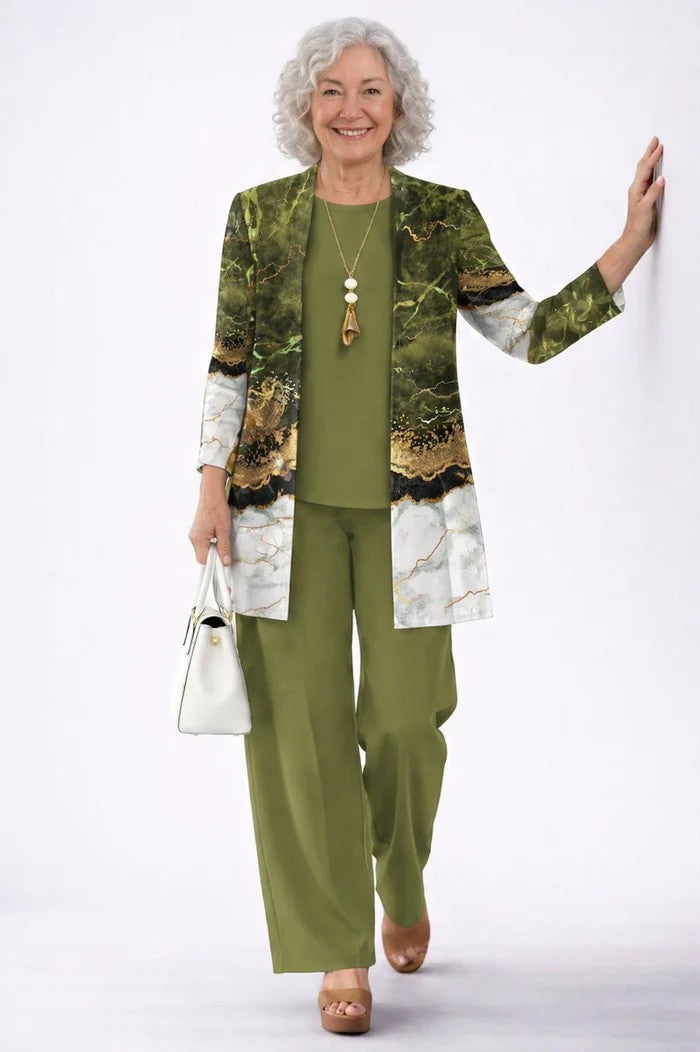 Jenilyn set - Olive Green