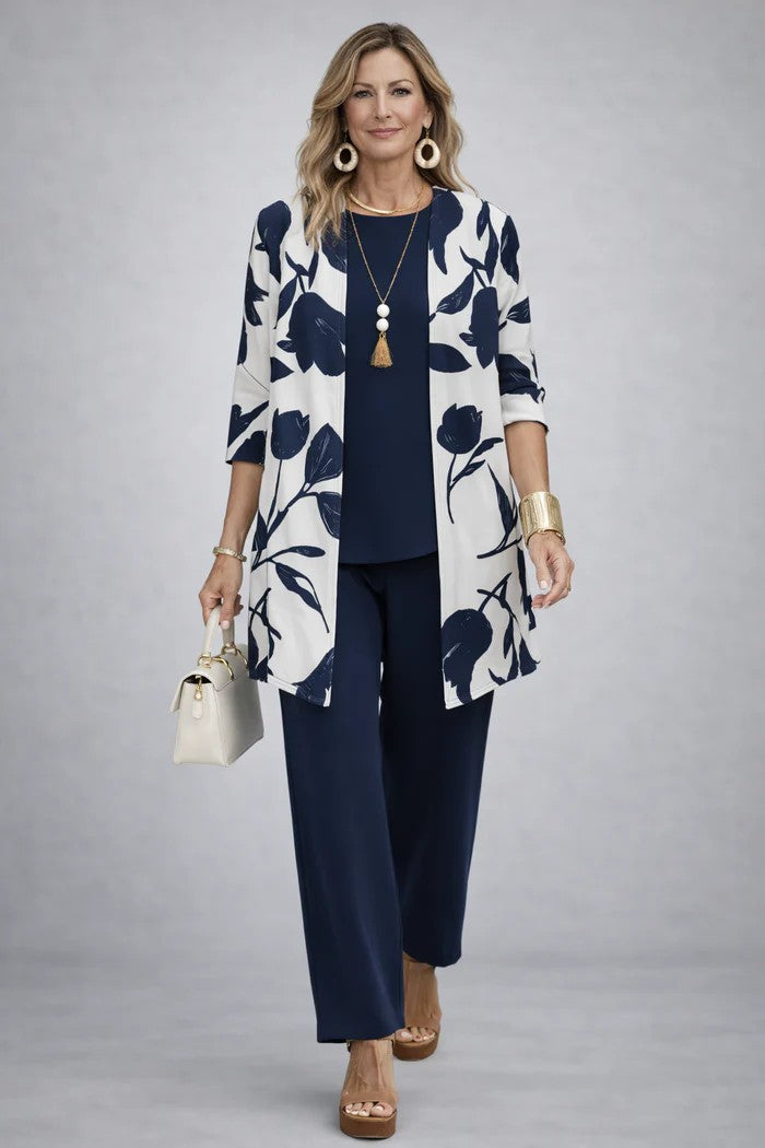 Jenilyn set - Blue & White