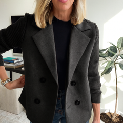 Sasha Blazer Coat - Black