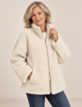 Silvana teddy jacket - Off-White