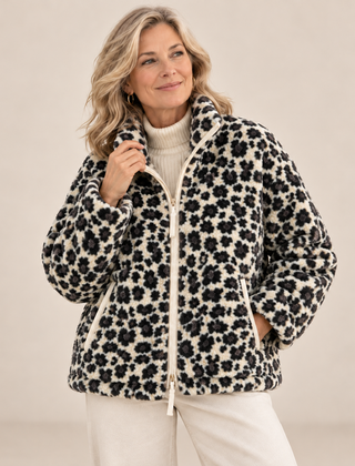 Silvana teddy jacket - Leopard