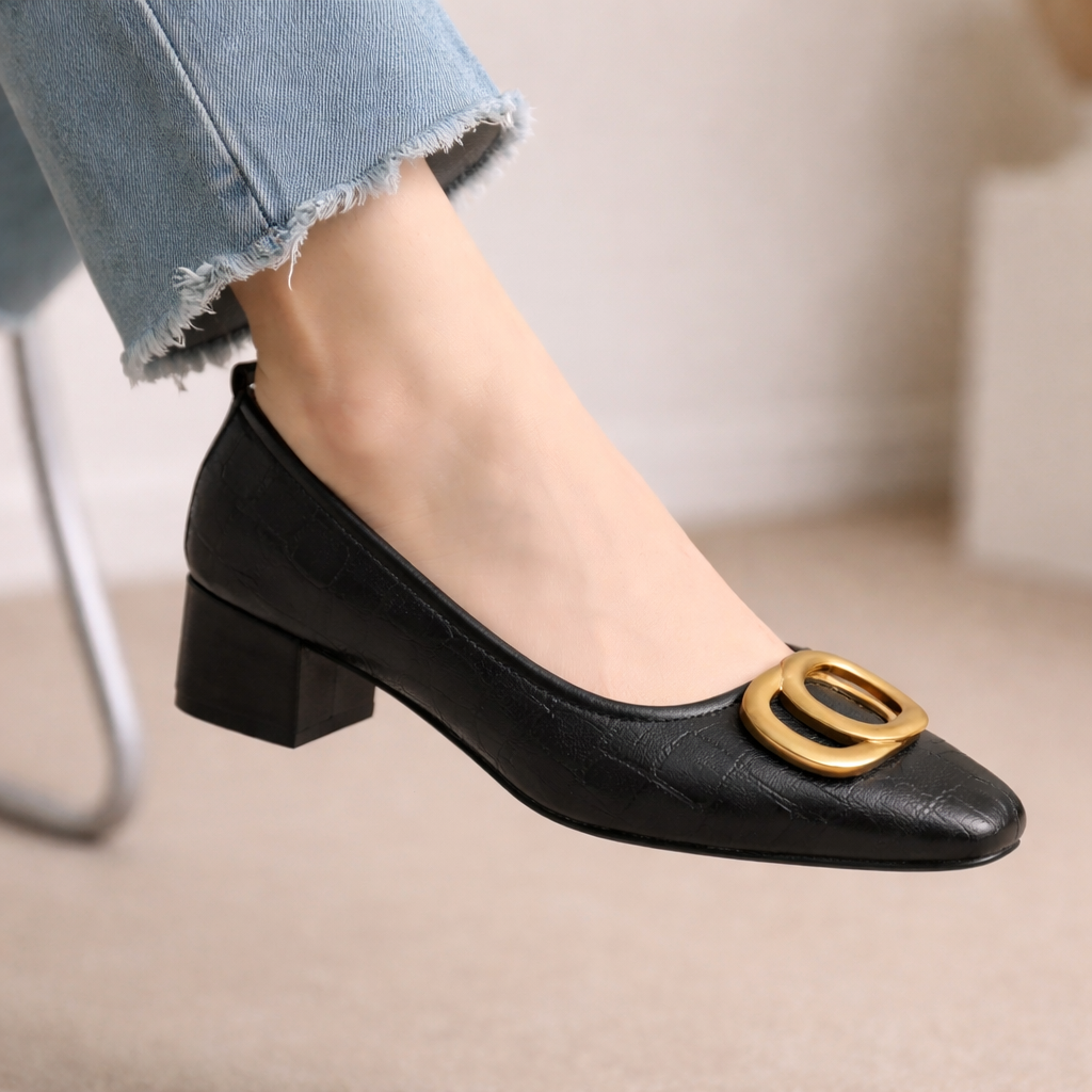 Opium Crest Heels - Black