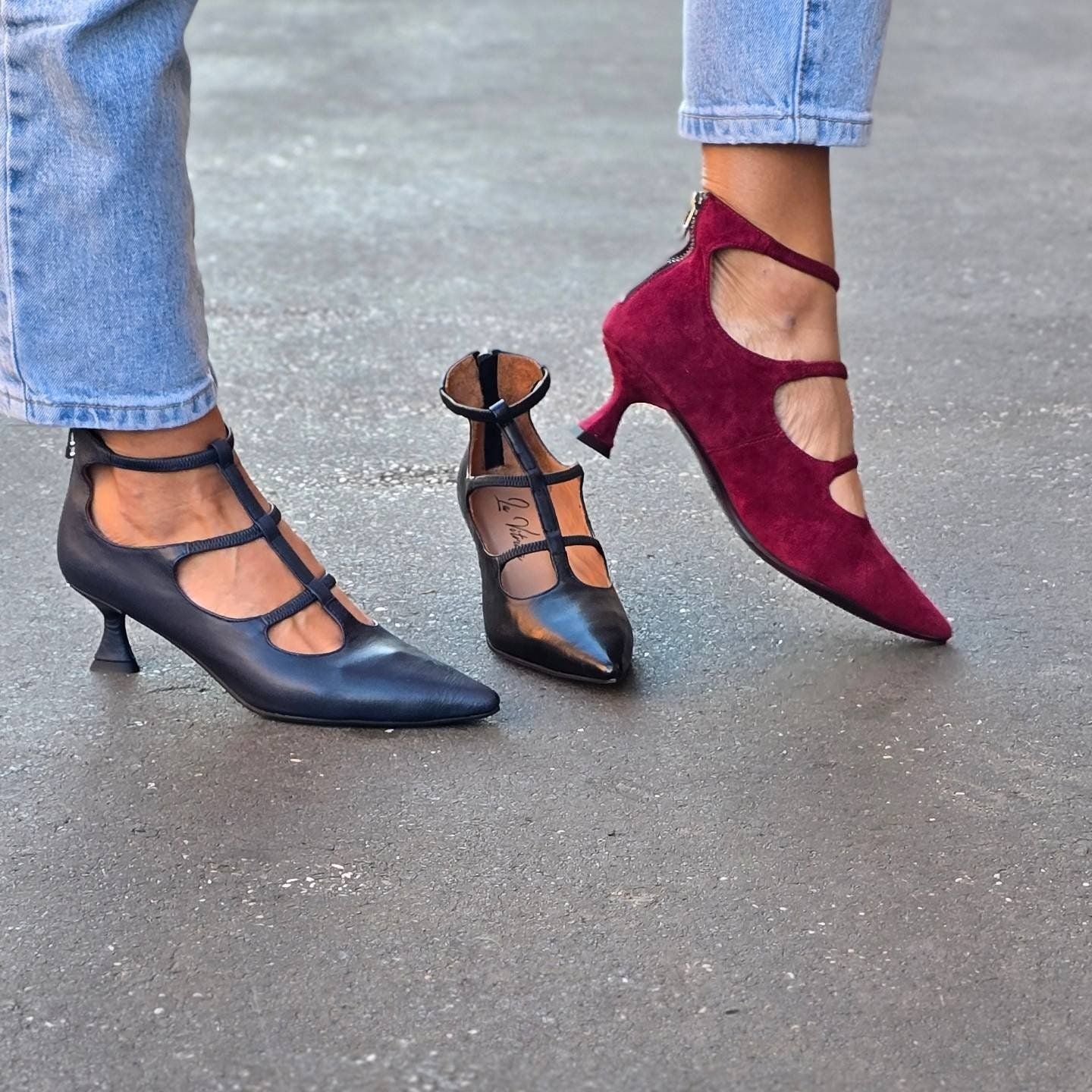 Evelyn™ | Low-Heel Strap Pumps
