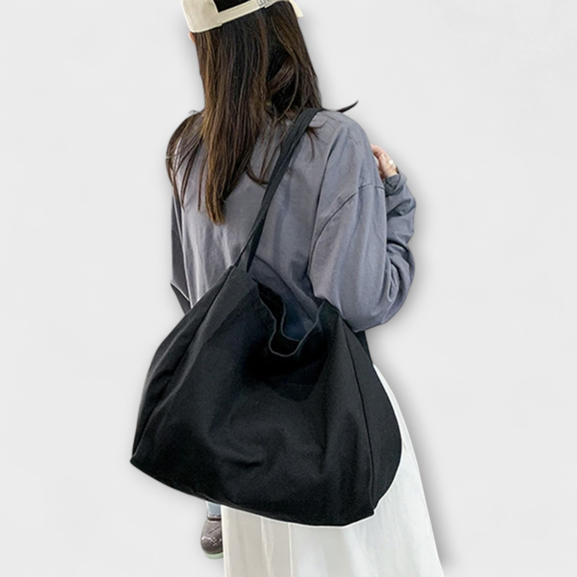 Zara - High-Quality Large Canvas Shopper Bag
