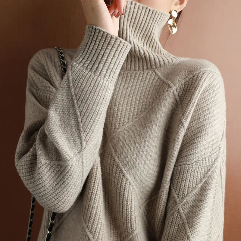 Isla Ribbed Turtleneck