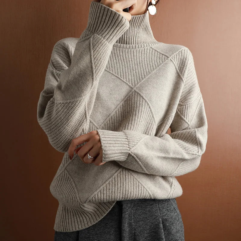 Isla Ribbed Turtleneck