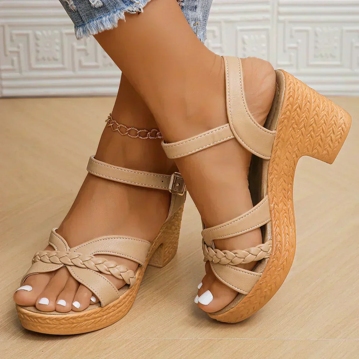 Brooklyn™ | Woven Heel Sandals