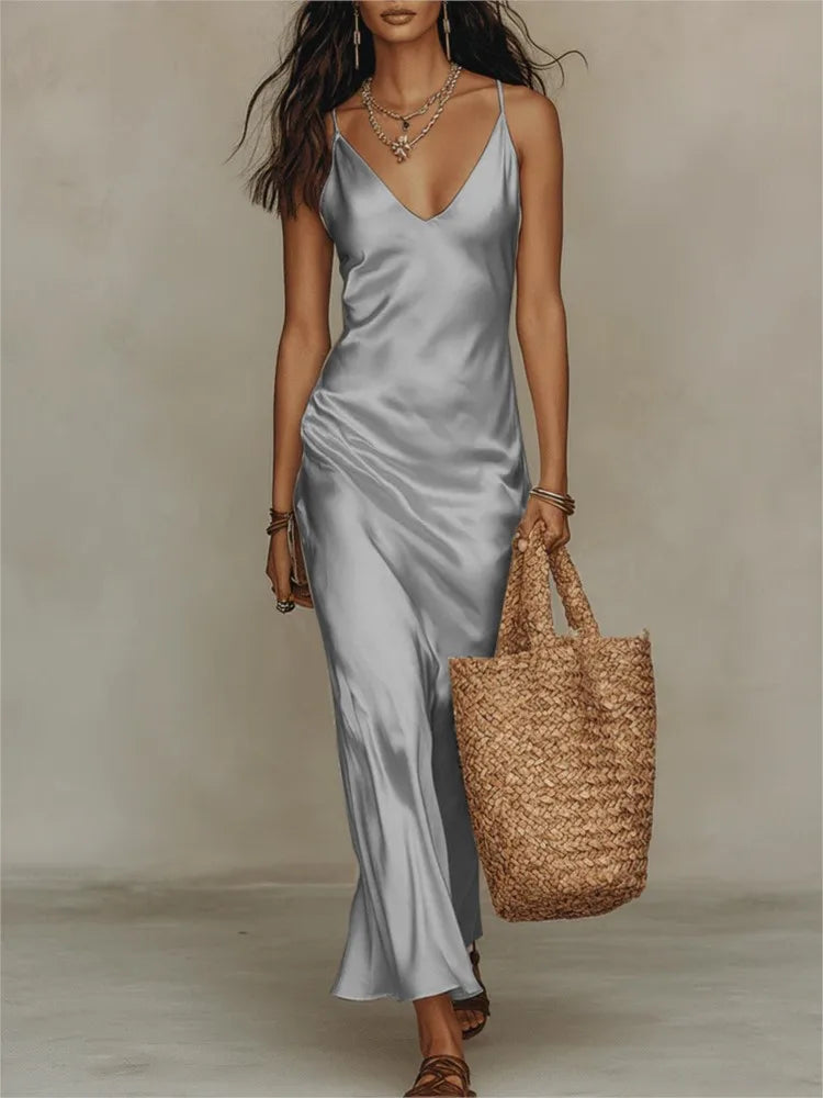 Isabella | Spaghetti Strap Maxi Dress