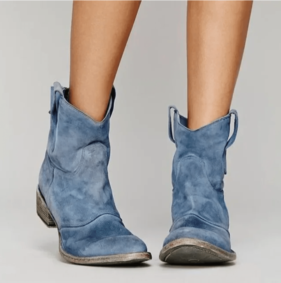 Charlotte Orthopedic Suede and Cotton Ankle Boot
