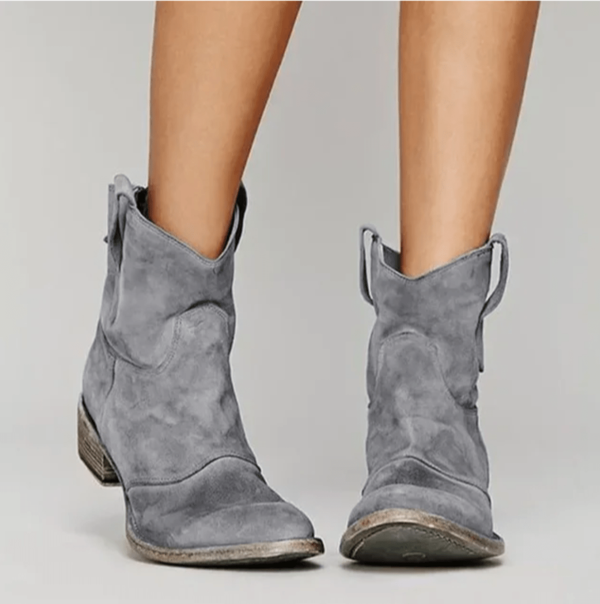 Charlotte Orthopedic Suede and Cotton Ankle Boot