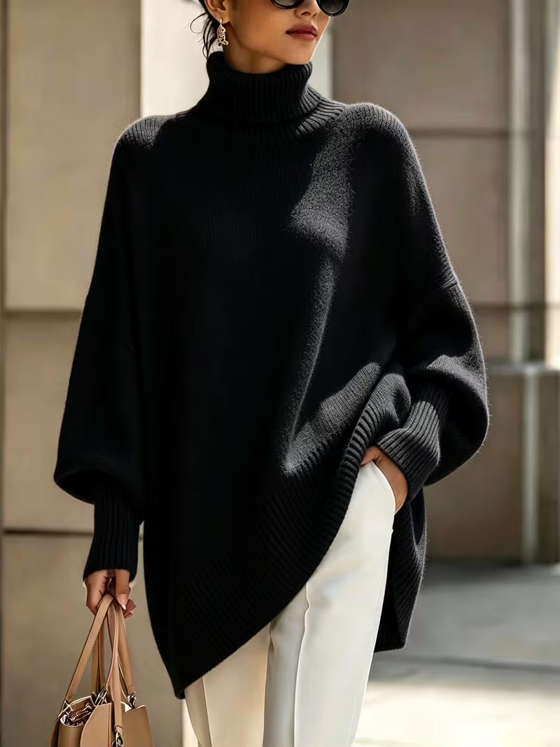 Marielle | High-Neck Batwing Sweater