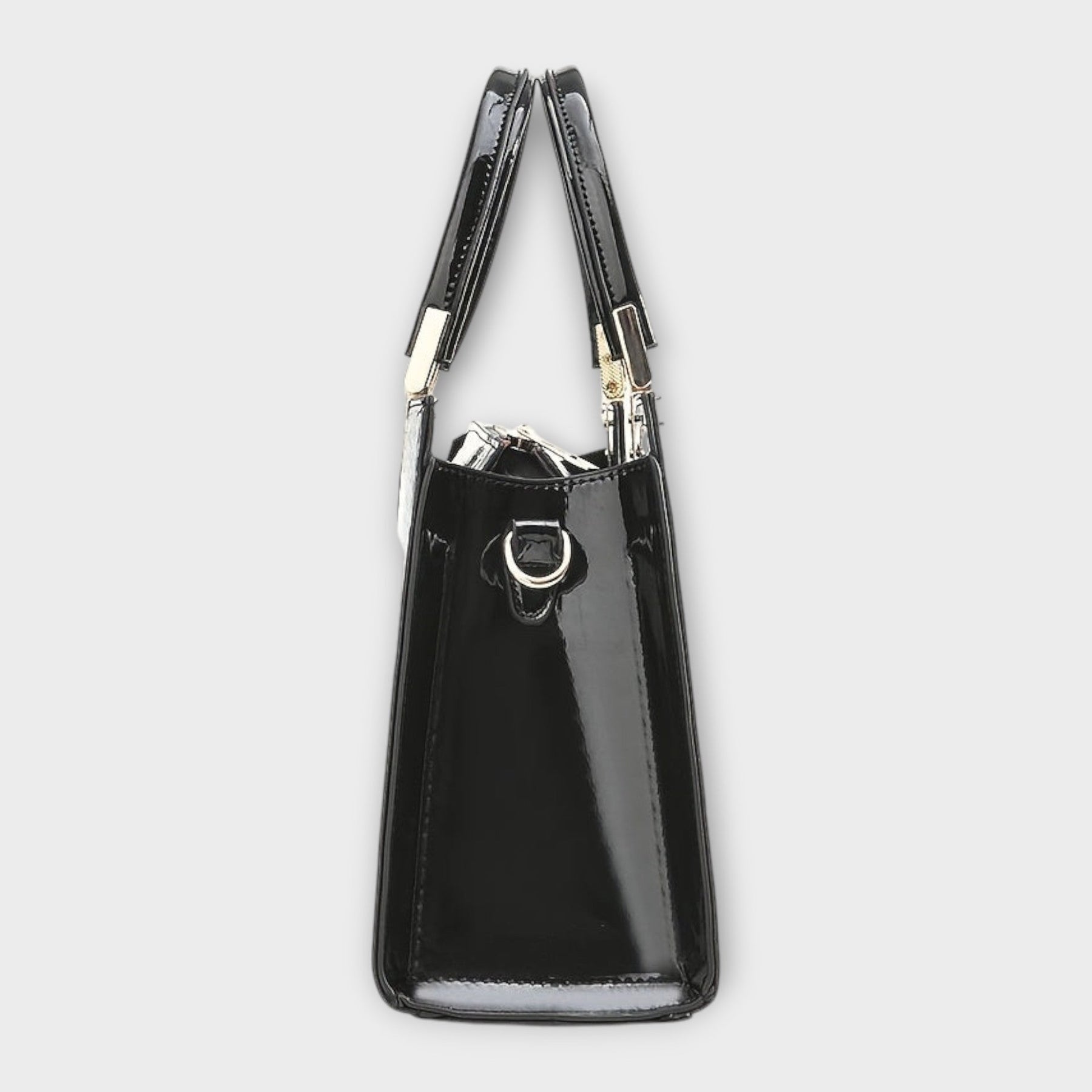 Zoey - Glossy Crocodile Pattern Handbag