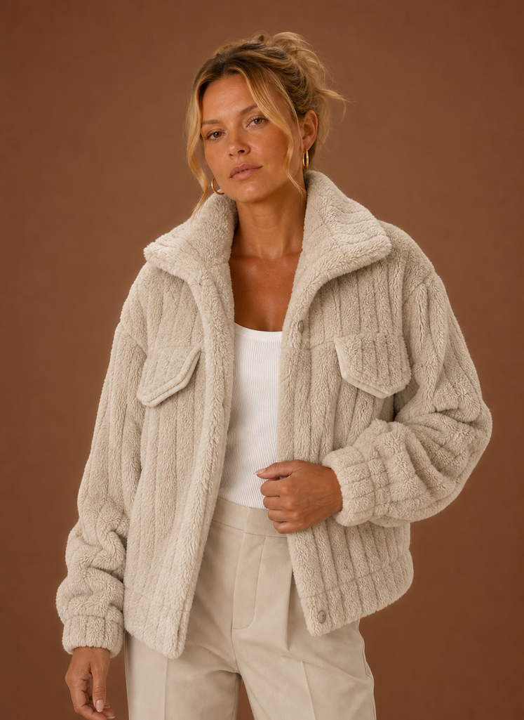 Women's Winter Coat - Oversized Teddy Jacket