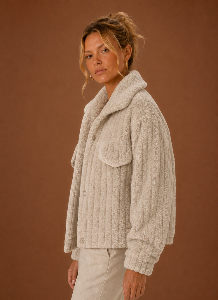 Women's Winter Coat - Oversized Teddy Jacket
