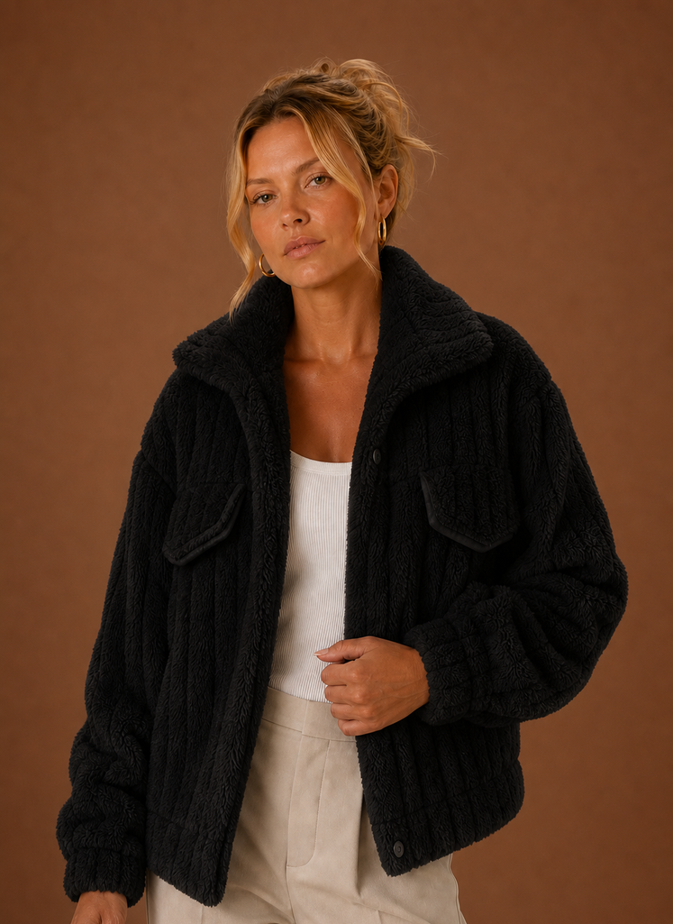 Women's Winter Coat - Oversized Teddy Jacket