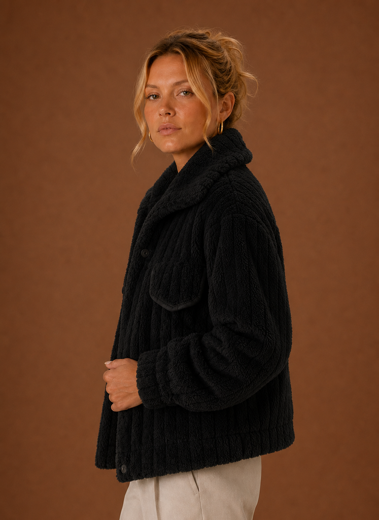 Women's Winter Coat - Oversized Teddy Jacket