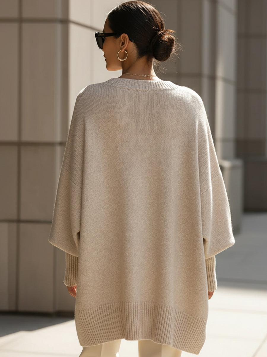 Carol | Mock-Neck Ribbed Quiet Sweater