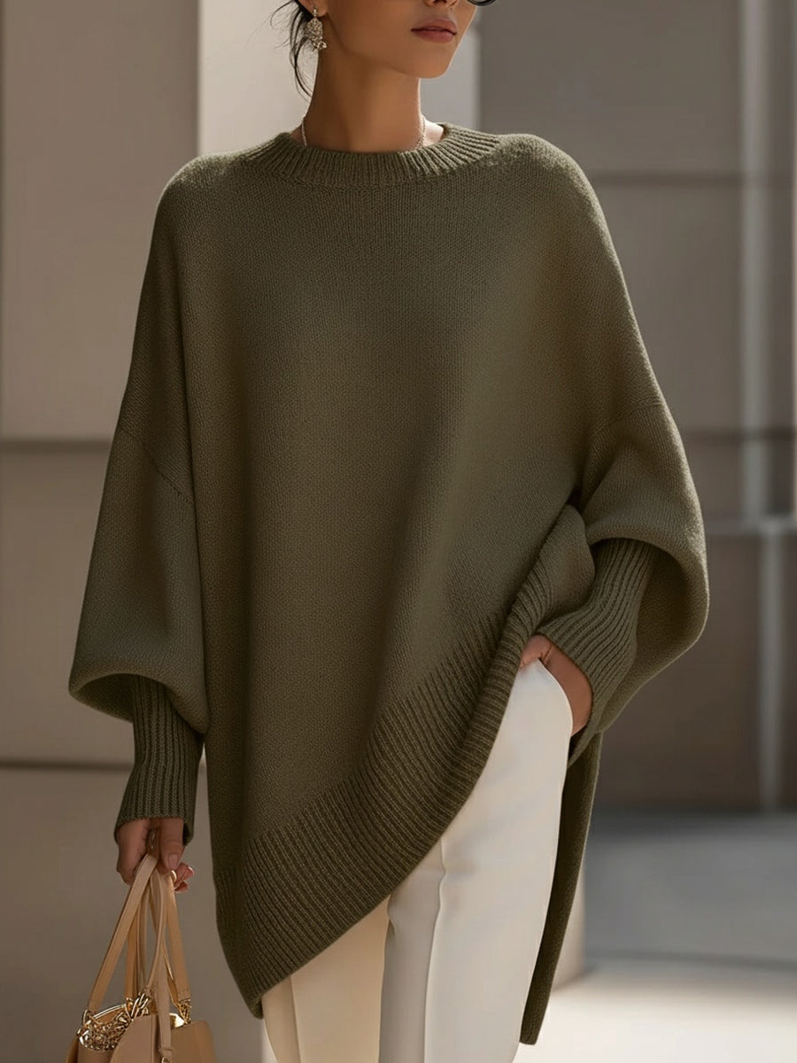 Carol | Mock-Neck Ribbed Quiet Sweater