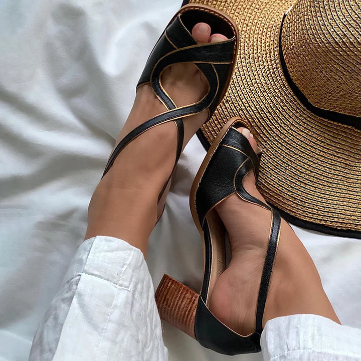 Maya™ | Elegant Block Heel Sandals