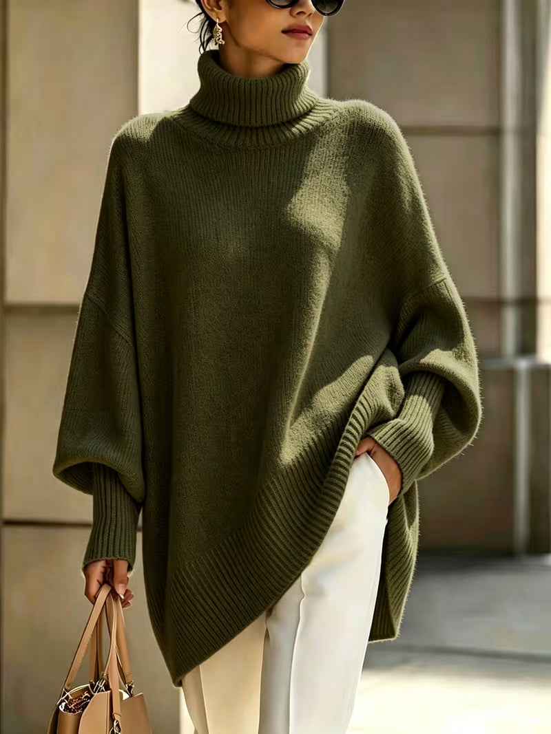Marielle | High-Neck Batwing Sweater