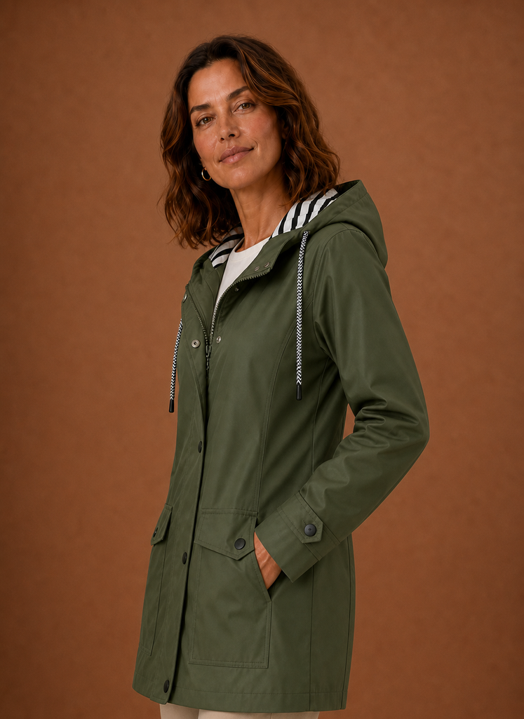Women's Trench Coat - Hooded Autumn/Winter Coat | Areleon
