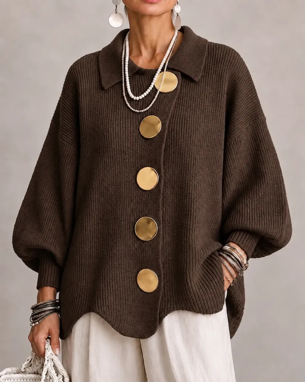 Karina cardigan - Brown