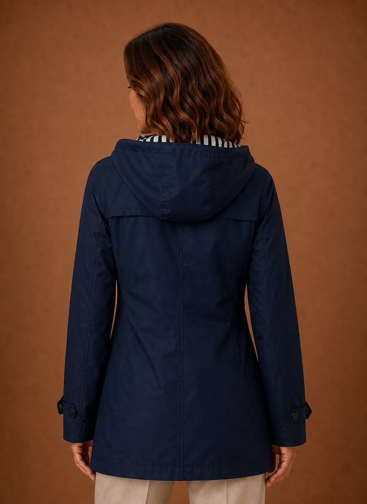 Women's Trench Coat - Hooded Autumn/Winter Coat | Areleon
