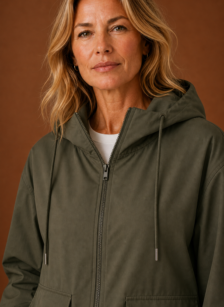 Women’s Lightweight Hooded Windbreaker Jacket