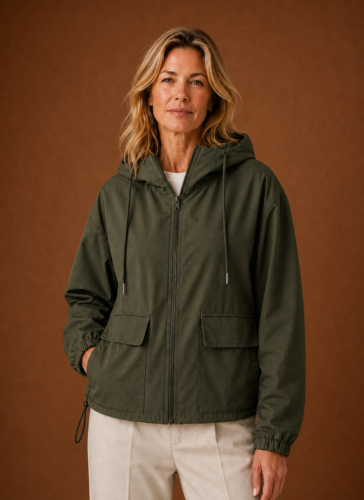 Women’s Lightweight Hooded Windbreaker Jacket