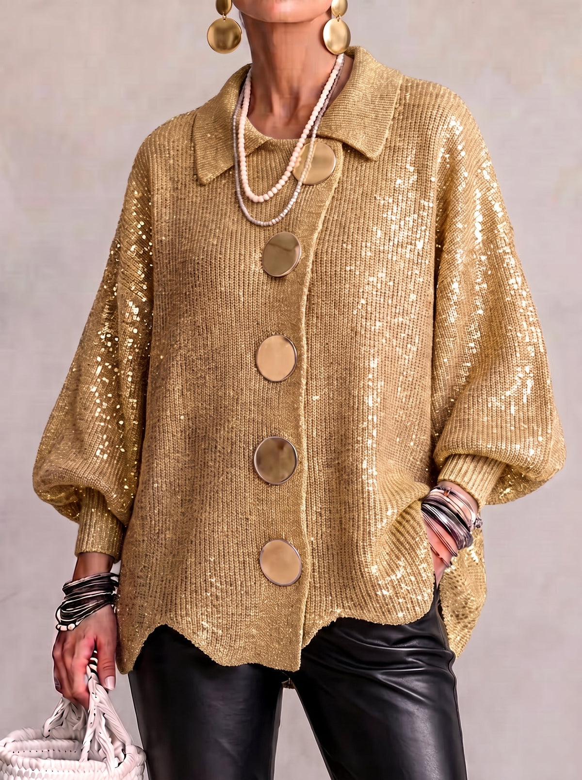Karina cardigan - Gold