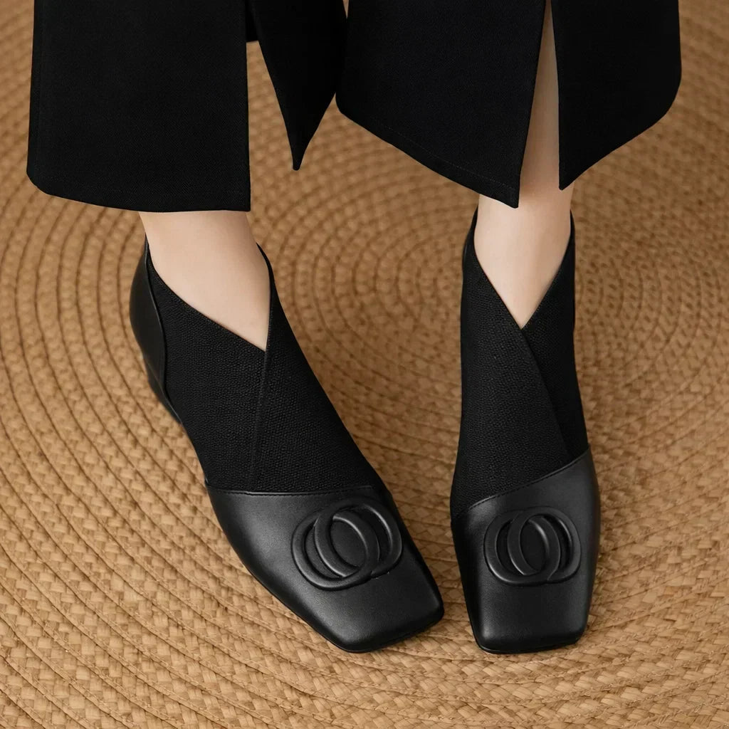Opium Leather Boots - Black