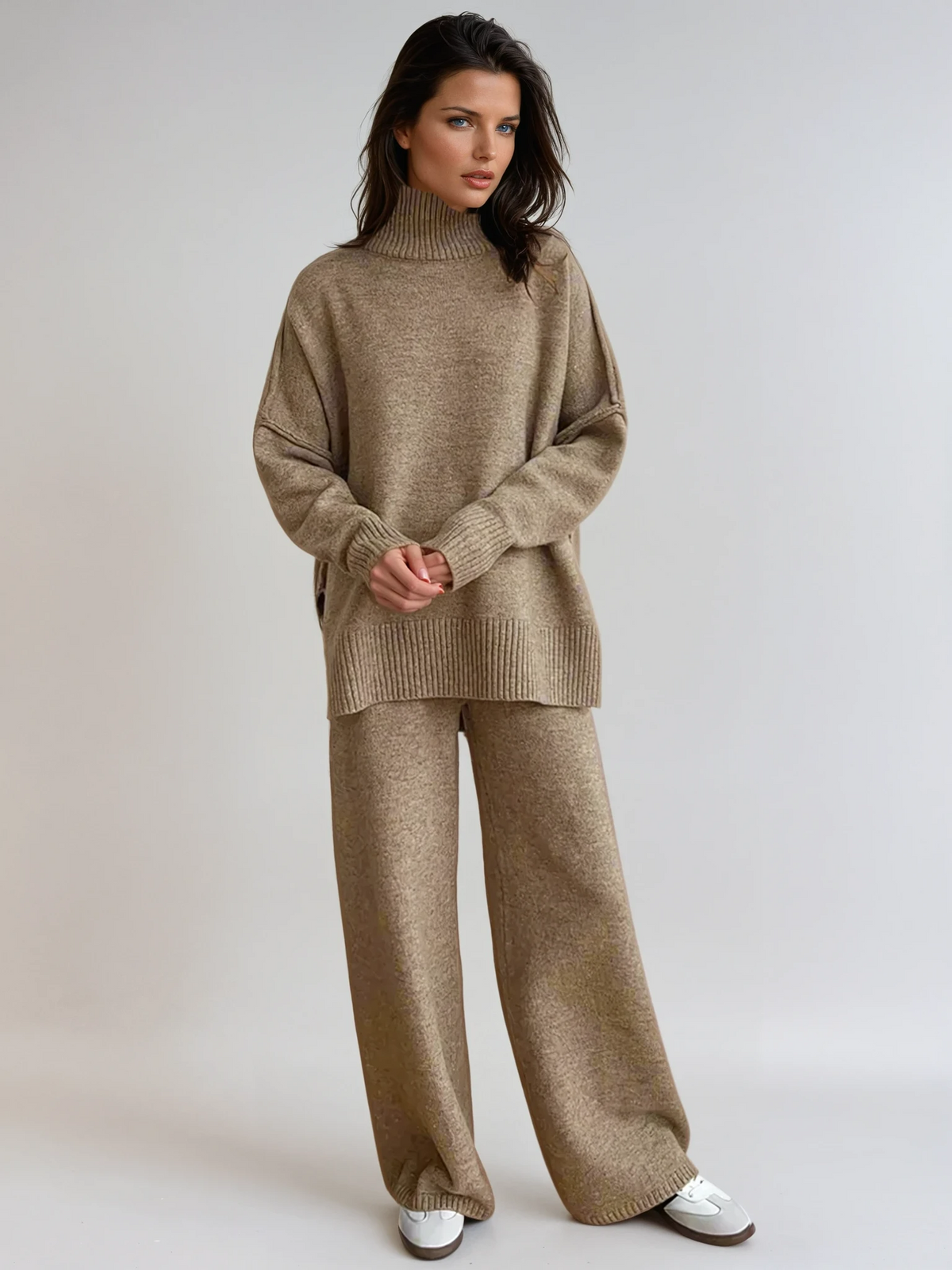Cecily oversized turtleneck lounge set product photo 1